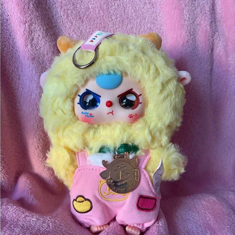 Baby three lunar plush pendant doll